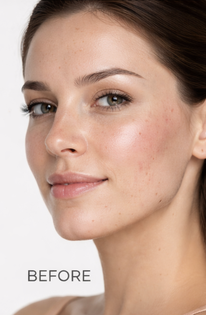 Before and after skin revitalization — Before